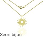 Pozłacany naszyjnik Galaxy Słońce