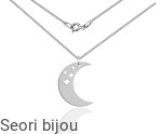 Srebrny naszyjnik Galaxy Ażurowy Księżyc