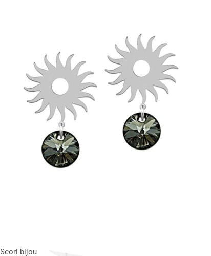 Kolczyki Galaxy Silver Night