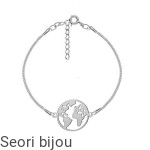 Rodowana bransoletka Mapa Świata