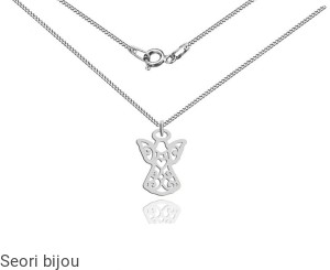 Srebrny naszyjnik Ażurowy Aniołek