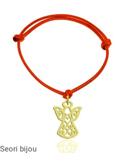 Pozłacana bransoletka z motywem Aniołka