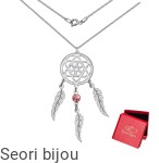 Rodowany naszyjnik łapacz snów ze Swarovski Elements
