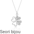 Naszyjnik koniczynka z kryształami Swarovski