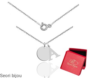 Naszyjnik z kółkiem i literką do wyboru