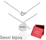 Naszyjnik kółko i literka z grawerem