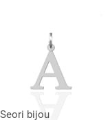 Srebrna zawieszka literka