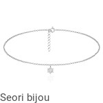 Rodowany naszyjnik choker płatek śniegu śnieżynka