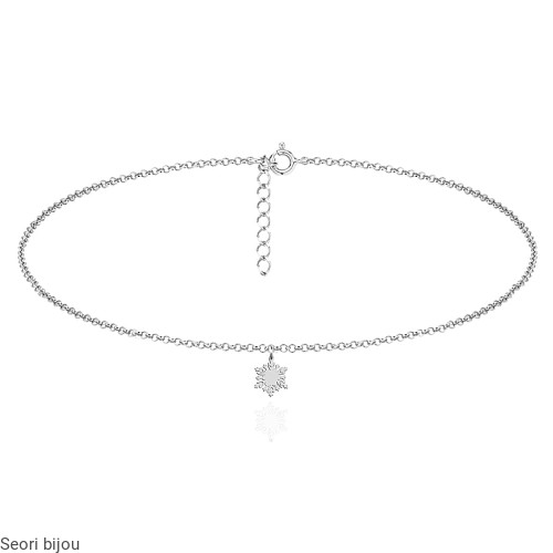 Choker śnieżynka