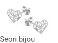 Kolczyki ażurowe serca