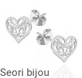 Kolczyki ażurowe serca
