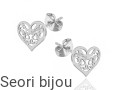 Kolczyki ażurowe serca