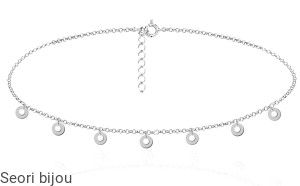 Rodowany choker ringi kółka 