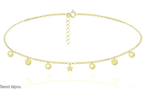 Choker pozłacany