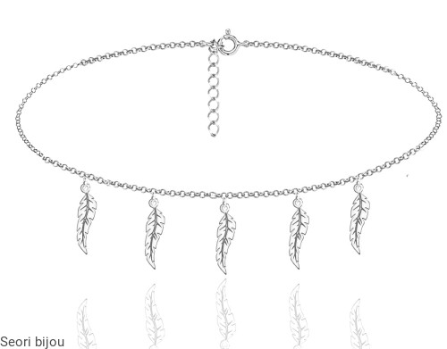 choker 5 piórek