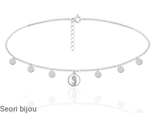 Choker monetki z medalikiem Matka Boska
