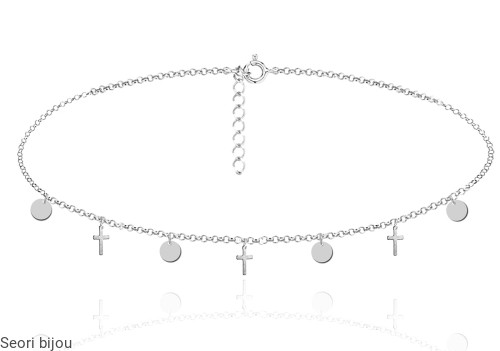 Choker krzyżyki z monetkami