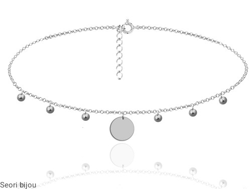 Choker kulki z medalionem