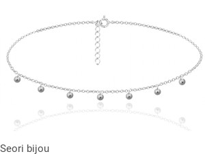 Naszyjnik choker 7 kulek