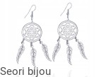 Rodowane kolczyki łapacz snów dreamcatcher