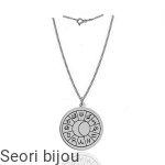 Rodowany naszyjnik ze znakami zodiaku