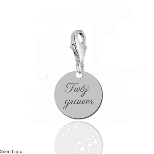 Charms kółeczko z grawerem