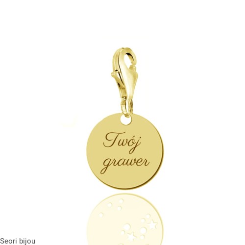 Charms kółeczko z grawerem