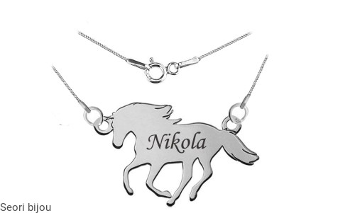 Naszyjnik konik w galopie