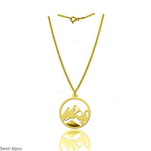 Pozłacany naszyjnik góry II