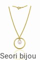 Naszyjnik kólko z perłą Swarovski Elements