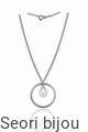 Naszyjnik kólko z perłą Swarovski Elements
