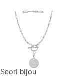 Srebrny naszyjnik z charms ZNAK ZODIAKU z zapięciem toogle