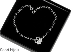 Bransoletka koniczynka z kryształami Swarovski Elements