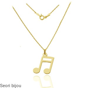 Pozłacany srebrny naszyjnik Nutki II