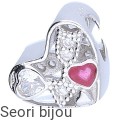 Serce zawieszka bead