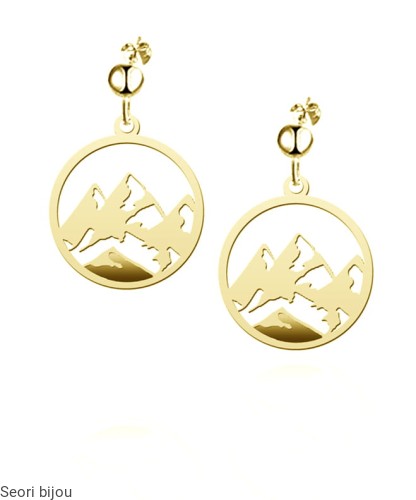 Kolczyki Góry pozłacane