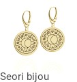 Kolczyki medalion ze znakami zodiaku