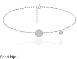 Srebrny naszyjnik choker kółko 