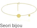 Choker dwa kółeczka pozłacany