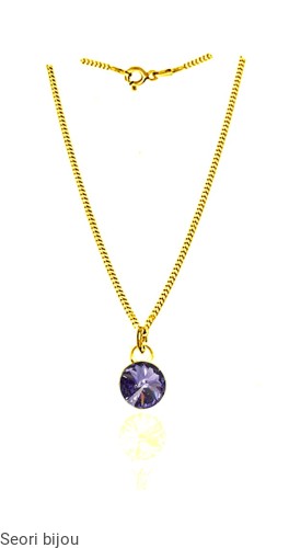 Naszyjnik Rivoli Swarovski Elements do wyboru pozłacany