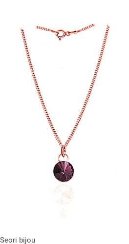 Naszyjnik Rivoli Swarovski Elements do wyboru różowe złocenie