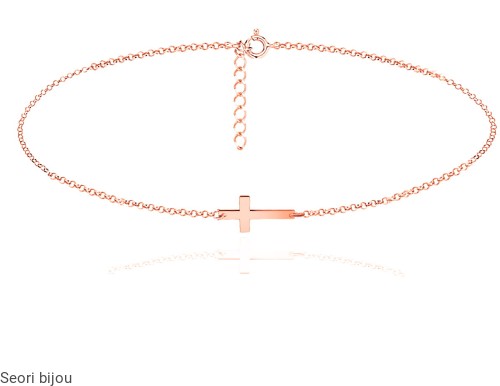 Choker krzyż pozłacany