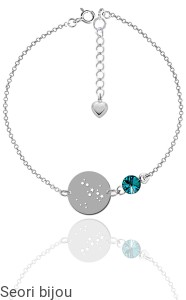 Rodowana bransoletka ZNAK ZODIAKU z kryształem Swarovski Elements