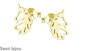 Kolczyki srebrne jednorożec kucyk konik