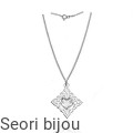 Naszyjnik azurowa blaszka ze Swarovski Elements