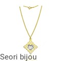 Naszyjnik azurowa blaszka ze Swarovski Elements