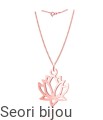 Naszyjnik lotos rose gold