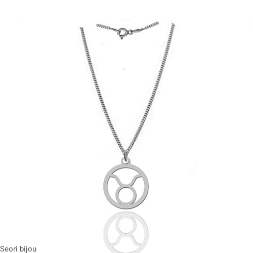 Naszyjnik Znak Zodiaku Byk w kole