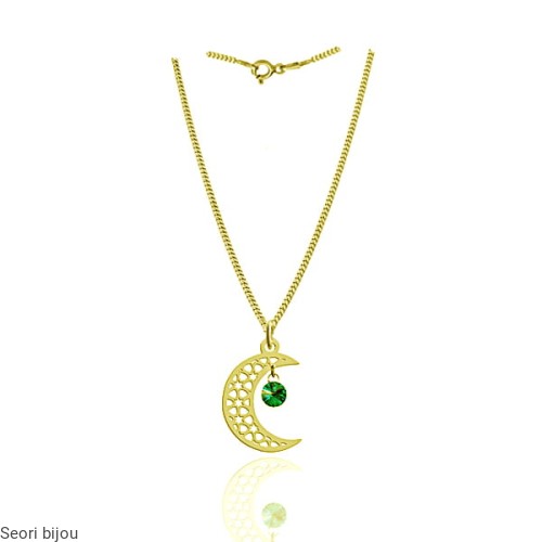 Naszyjnik księżyc srebro 925