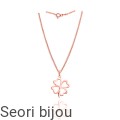 Naszyjnik z koniczynką II rose gold